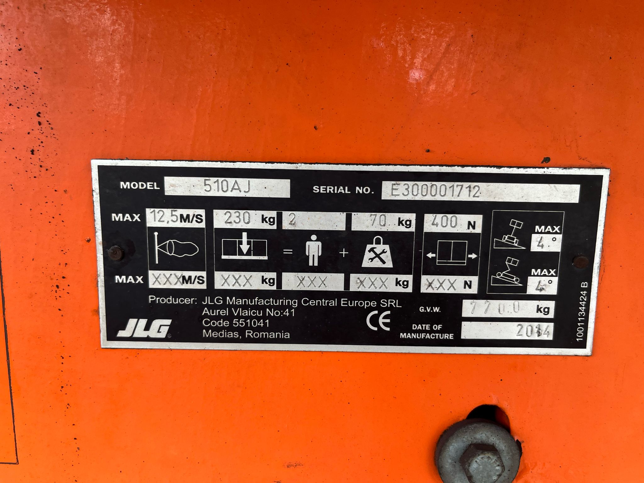 Sold - Articulated Boom Lift - View 2